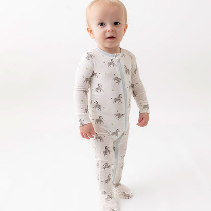 zebra baby pajamas